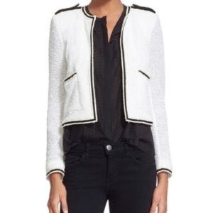 The Kooples Military Cotton White Blazer